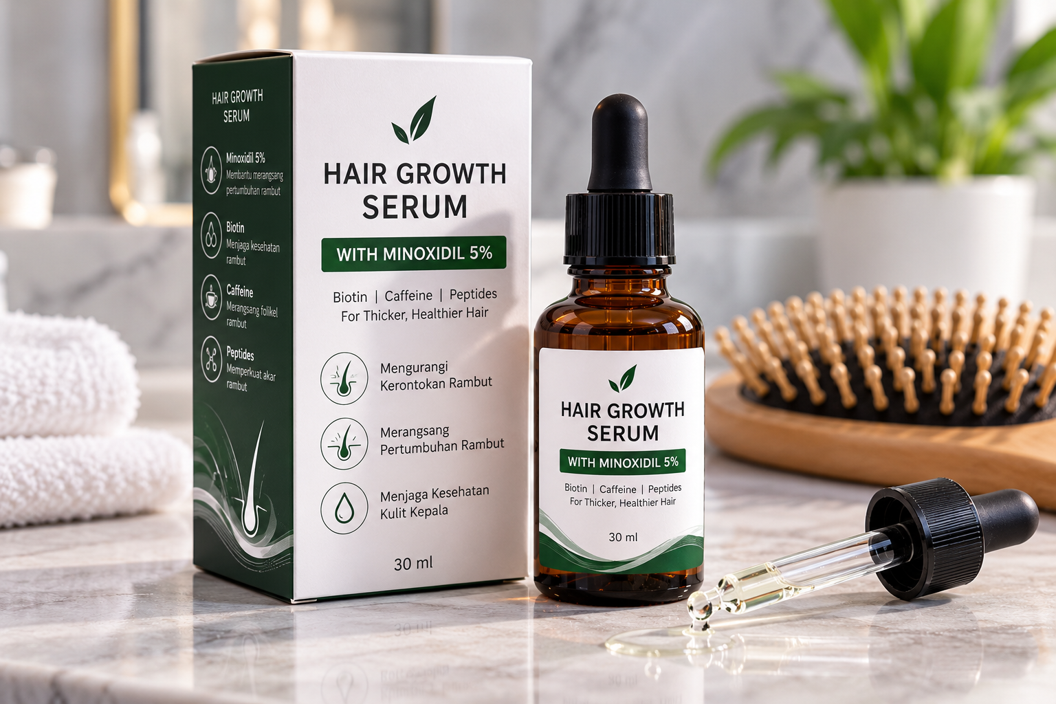 Serum Penumbuh Rambut untuk Atasi Kerontokan