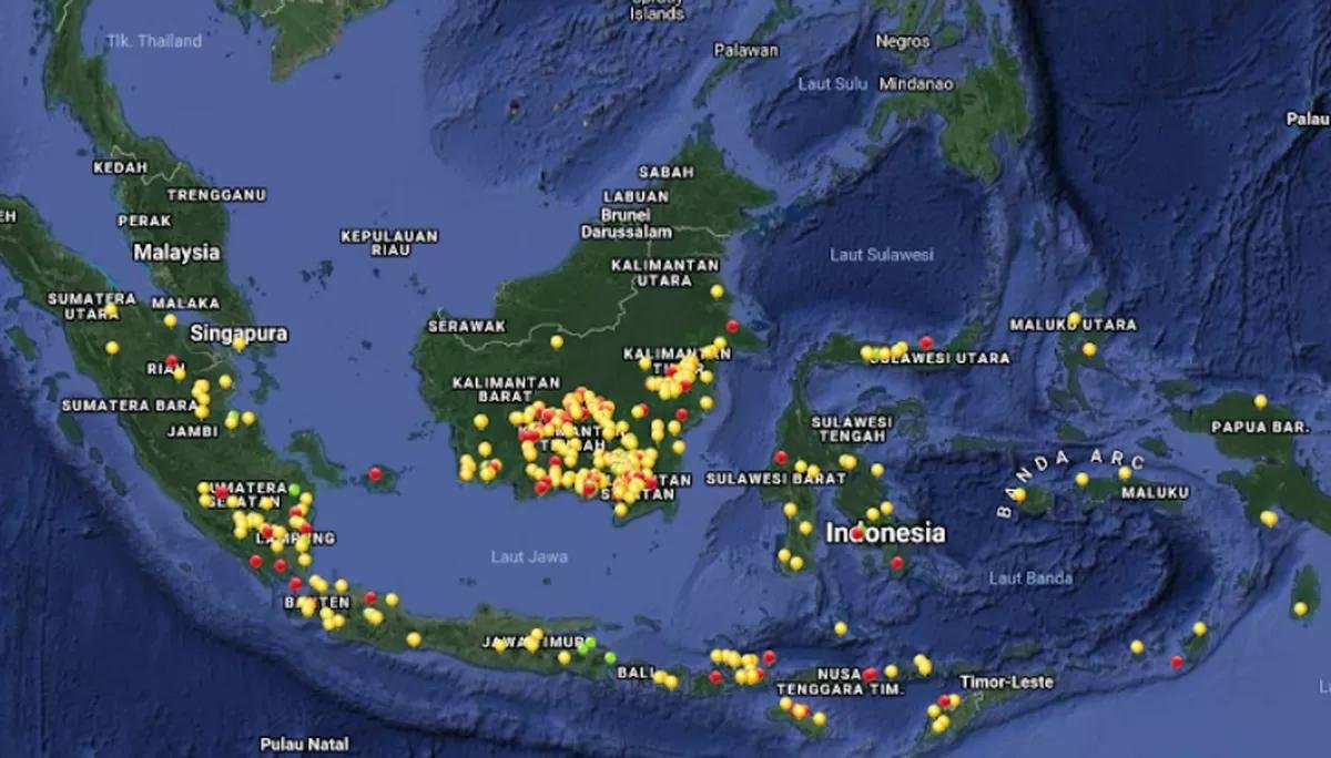 BMKG Catat 1.297 Titik Panas di Indonesia, Sumatera Terbanyak