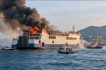Batumandi terbakar