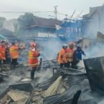 Kebakaran 8 Ulu Palembang,Puluhan Keluarga Kehilangan Rumah