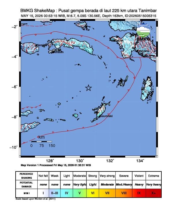 Gempa M6,4 Guncang Maluku, BMKG Ungkap Faktanya