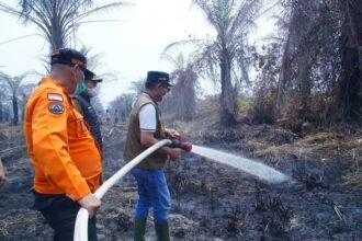Bupati Muba Tinjau Karhutla, 3.500 Titik Panas Terdeteksi