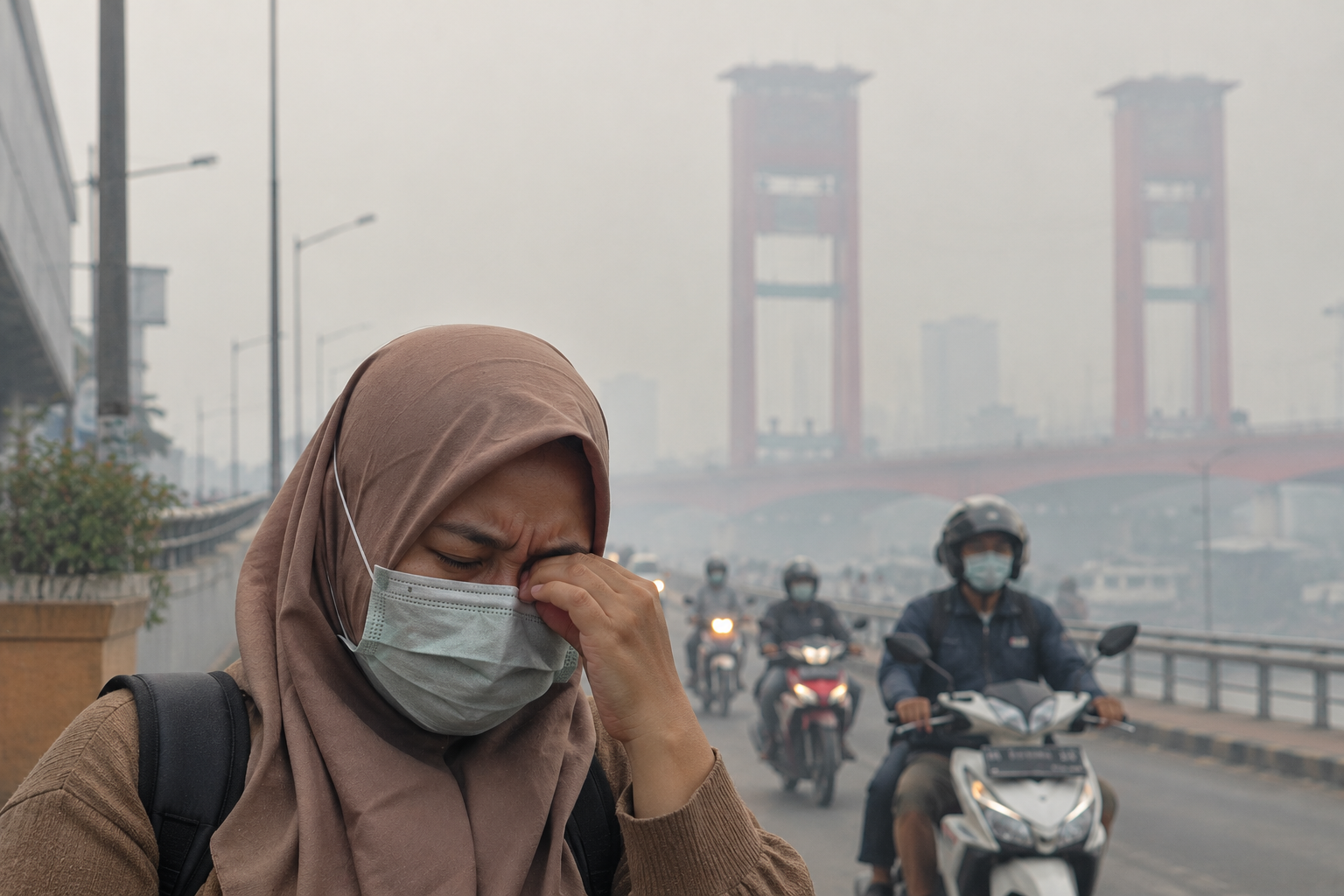Kabut Asap Bisa Picu Iritasi Mata