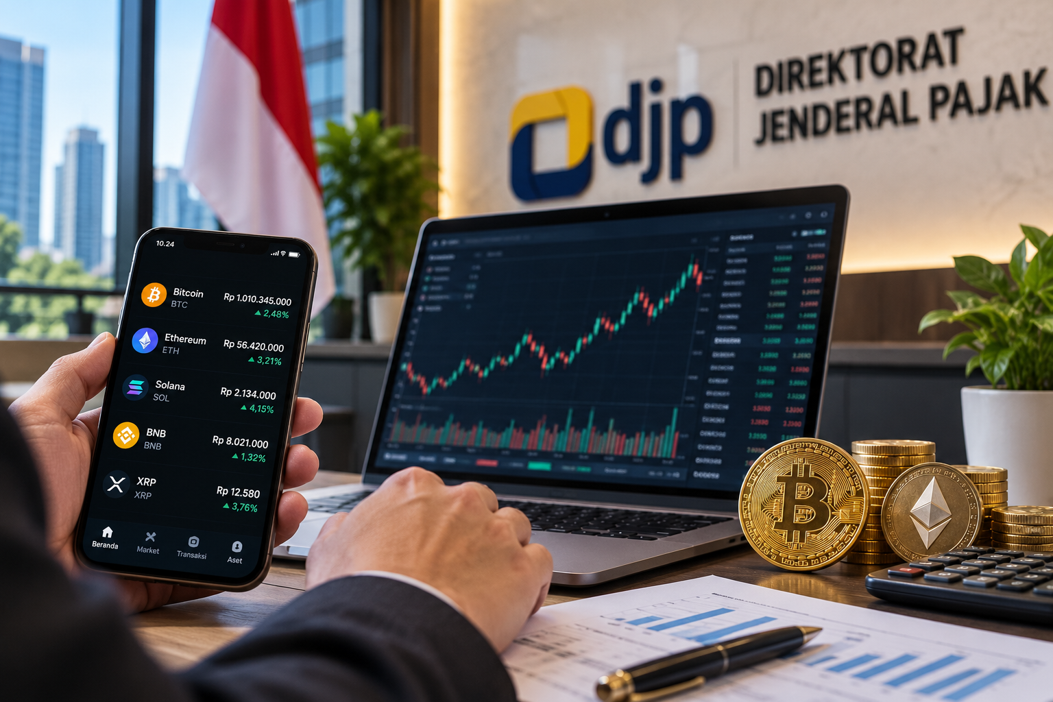 Pajak Kripto 2027, Indonesia Siapkan Sistem Pertukaran Data Global