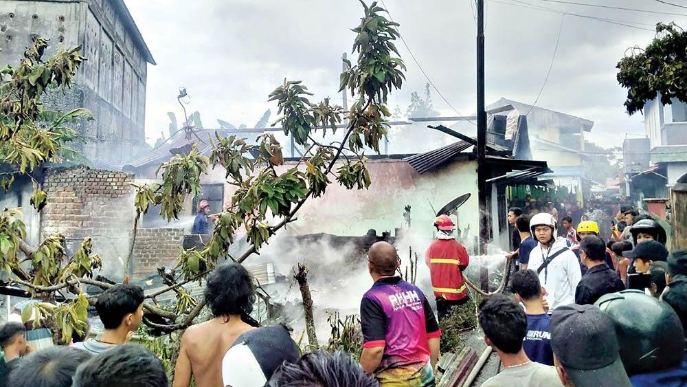 Kebakaran Hebat di Musi Rawas, Empat Rumah Ludes